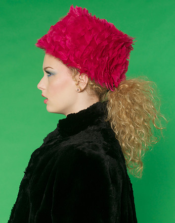Pink Feathered Top Hat